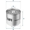 Palivový filter UFI 24.360.00