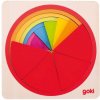 Goki Viacvrstvové puzzle Kruh a zlomky, 21 dielikov