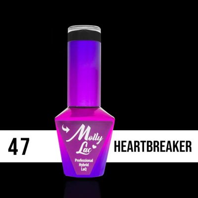 MOLLY LAC - MOLLY LAC UV/LED gél lak Elite Women - Heartbreaker 47, 10ml
