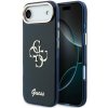 Guess IML 4G Script Metal Logo Zadní Kryt pro iPhone Air Blue