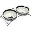 Trixie Set keramických misiek so stojanom 2 x 2,6 l 25 cm