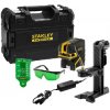 Stanley - Bodový laser s príslušenstvom, zelený, dosah 50 m, integrovaná batéria, nabíjačka FMHT77597-1