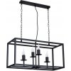 Luminex | Luster CARDIFF 4xE14/60W/230V čierna | LU8270