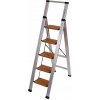 Hliníkový rebrík Lemar 5-stupňový, nosnosť do 150 kg