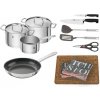 Zwilling Premium starter set do kuchyně 12 kusů ZW-PREMIUMSET + Akční set Zwilling Gourmet block s noži 6 ks, hnědá