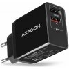 AXAGON ACU-QS24, QUICK a SMART nabíjačka do siete, 2x USB port QC3.0/AFC/FCP + 5V-1.2A, 24W