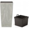Prosperplast Kvetináč s vkladom URBI SQUARE BETON EFFECT sivý 32,5 cm