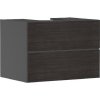 Hansgrohe Xevolos E - Umývadlová skrinka 78x56x55 cm, 2 zásuvky, matná sivá/tmavý dub 54189730