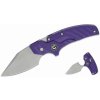 Vega CIVIVI C21036-2 Typhoeus pevný nôž - tlačná dýka, Stonewash, fialová, G10, kožné puzdro