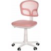 AUTRONIC Detská stolička, výškovo nastaviteľná, ružová sieťovina, KA-C801 PINK