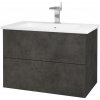 Dreja Umývadlová skrinka VARIANTE SZZ2 80 (umývadlo Euphoria) - D16 Tmavý betón / D16 Tmavý betón