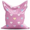 Sablio Sedací vak Srdce na ružovej - 200x140 cm