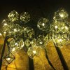 LED retaz - kovový mnohosten, 30L s časovačom IP20, W