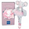 Doudou et Compagnie Paris Doudou Dárková sada myška šedá balerína 30 cm