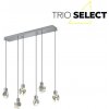 Závesné svietidlo LED 6x 660 lm 2300+3000+4000K chrómová 3-krokové stmievanie TRIO SELECT VERANO 354510606