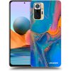 Picasee silikónový čierny obal pre Xiaomi Redmi Note 10 Pro - Rainbow