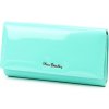 Pierre Cardin 07 SHINY 102 tyrkysová dámska vláknová koženo-kožená peňaženka 18,5 x 10,5 cm