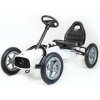 BABY MIX Detská šliapacia motokára Go-kart Buggy biela 113x62x64 biela