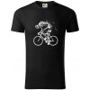 Cyklo kostra - Tričko z organickej bavlny - 3XL ( Čierna )