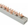 HORA eTec GmbH Lišta prepojovacia - vidlička - 4P/10mm2/1000mm 63A - G-1L+N-2L+N-3L+N-1000/10C