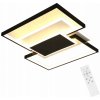 LED stropné svietidlo luster biela+čierna stmievateľné+diaľkové ovládanie do obývačky 54W