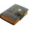 Leather Journals Ručně vyráběný kožený zápisník Magie stromu života za úplňku