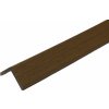 ALFIstyle WPC fasádny obklad - Rohová lišta - Palubka, Hnedá, 2900x45x45 mm