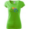 Skokan na lyžiach splash - Dámske tričko Pure - XS ( Apple Green )