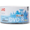 DVD-R médiá JVC 4,7GB 16x potlačiteľné 50ks biele pre atramentovú tlač
