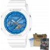 HODINKY CASIO GA-2100WS-7AER G-SHOCK VODOTESNÝ BIELY REMIENOK STOPER DÁTUM