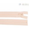 Zips kostený deliteľný krémový, dĺžka 60 cm