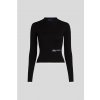 KARL LAGERFELD JEANS KLJ MOCK NECK SWEATER BLACK