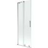 Mexen Velar L, 2-krídlová posuvná vaňová zástena 75 x 150 cm, 8mm číre sklo, chrómový profil, 896-075-003-01-01