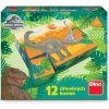 Dino licenční kostky Jurský svět 12 kostek