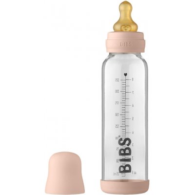 Bibs Baby Bottle sklenená fľaša 225ml blush