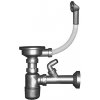 Novaservis Sifón pre drez s prepadom, 89 mm, plast NSP51