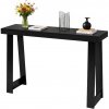 VEVOR Konzolový stolík 118x30,5x81CM, Pevný a odolný konferenčný stolík, Čierny