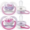 Philips AVENT Cumlík Ultra air text 0-6m dievča 2 ks 949213