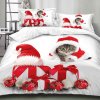 Posteľné obliečky KRISMAS CAT 7-dielna sada 140x200 cm Posteľné obliečky KRISMAS CAT 7-dielna sada 140x200 cm - 140x200 cm - 7 SET 2x vankúš 2x malý vankúš 2x prikrývka 1x plachta