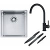 Súprava nerezový drez Franke Box 127.0453.654, kuchynská batéria Franke Lina 115.0626.019