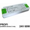 MLED LED napájací zdroj 60W, 24V - nábytkový