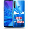 Picasee silikónový prehľadný obal pre Realme 5 - Cloudy Eye - Transparent