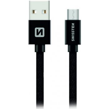 Swissten 71522201 USB - microUSB, 1,2m, černý