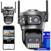 DVOJITÁ OTOČNÁ KAMERA WIFI IP SMART VONKAJŠIA QHD 4x 5MP ZOOM GOODRAM