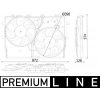 Ventilátor chladenia motora MAHLE BEHR *** PREMIUM LINE *** CFF 551 000P