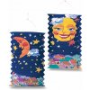 Papierový lampión Sun and Moon - dĺžka 28 cm