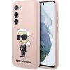 Karl Lagerfeld Samsung Galaxy S23+ tvrdý kryt ružový silikón Ikonik (KLHCS23MSNIKBCP)