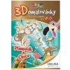 3D Maľovanka A5 - SET Opice, plameniak