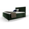 Wilsondo Čalúnená boxspring posteľ Guliette s matracom 120x200 - zelená