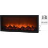 Vianočná dekorácia AURORA 57×10×25 cm – LED ozdoba na krb, kov/sklo + adaptér